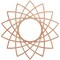 Ekena Millwork Eleanor Wood Fretwork Pierced Ceiling Medallion, Cherry, 38"OD x 14 5/8"ID x 3/8"T CMWP38X38X0375EACH - alternate 1